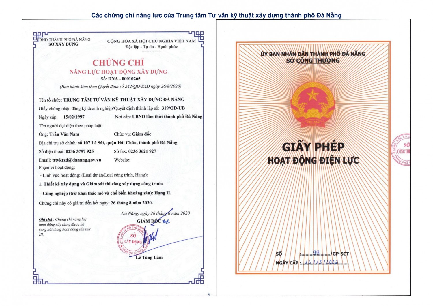 Chứng chỉ thiết kế xây dựng công trình khai thác mỏ