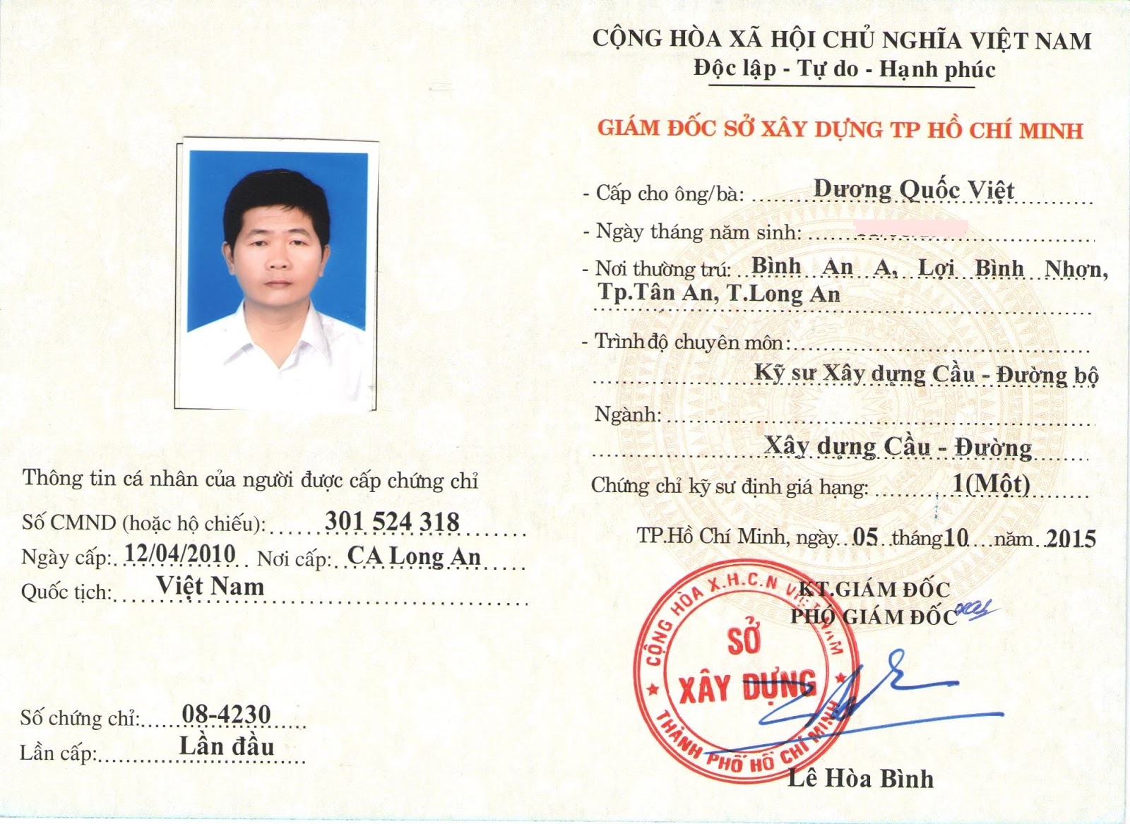 Những Loại Chứng chỉ Năng lực hoạt động Xây dựng Hạng I, II, III