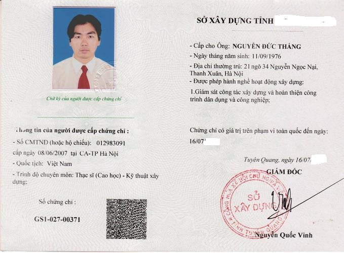 Đâò tạo chứng chỉ giám sát xây dựng hạ tầng kỹ thuật