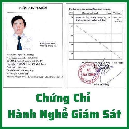 Giám sát công trình xây dựng công trình dân dụng Hạng I, II, III
