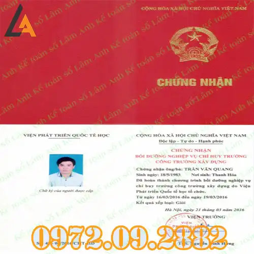 Tư Vấn Hồ Sơ Thi Và Cấp Chứng Chỉ Chỉ Huy Trưởng Hạng 1, 2, 3