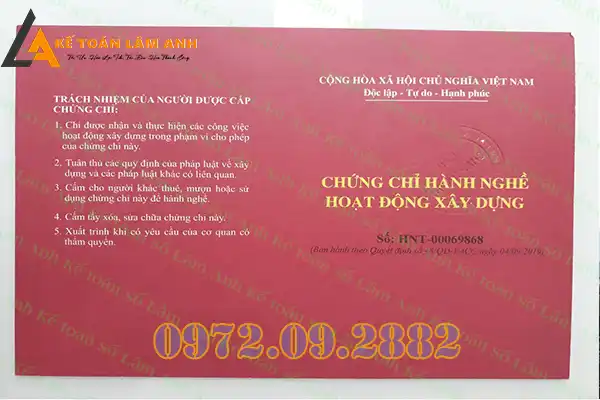 Chứng chỉ chỉ huy trưởng công trình có thời hạn bao lâu