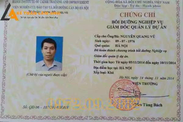 Điều kiện cấp chứng chỉ hành nghề quản lý dự an
