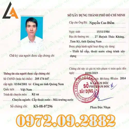 Tư Vấn Đào Tạo Chứng Chỉ Hành Nghề Cấp Thoát Nước