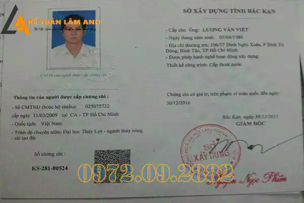 Điều kiện cấp chứng chỉ hành nghề thiết kế cấp thoát nước