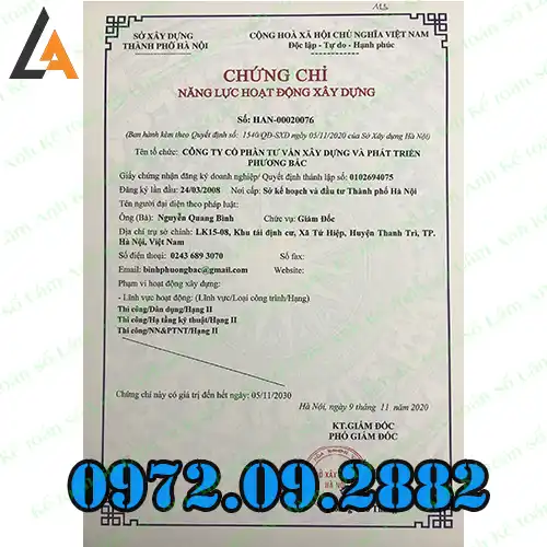 Tư Vấn Hồ Sơ Thi Chứng Chỉ Năng Lực Công Ty Toàn Quốc