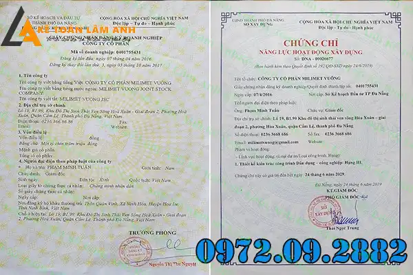 Dịch vụ làm chứng chỉ năng lực xây dựng TPHCM