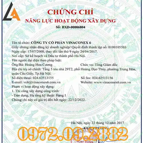 Tư Vấn Đào Tạo Cấp Và Thi Chứng Chỉ Năng Lực Thi Công