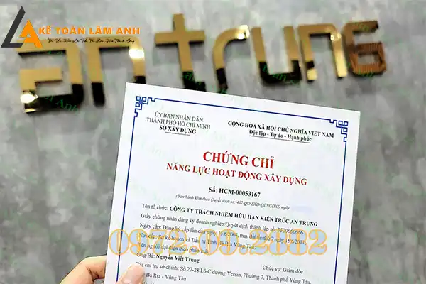 Hồ sơ cấp chứng chỉ năng lực xây dựng hạng 3