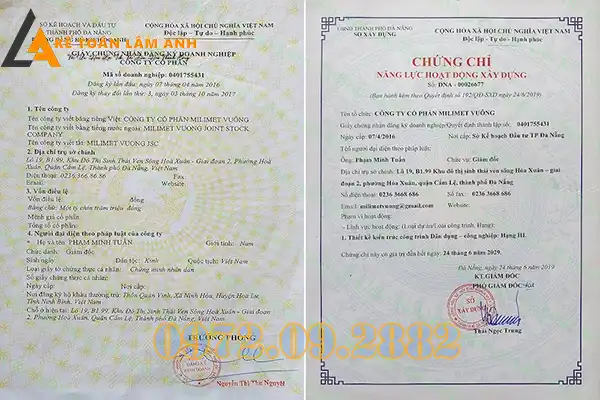 Chứng chỉ năng lực hoạt động xây dựng hạng 1