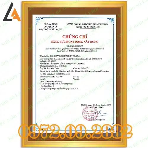 Tư Vấn Hồ Sơ Thi Chứng Chỉ Năng Lực Xây Dựng Hạng I, II, III