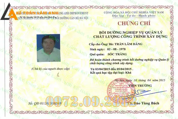 Chức danh nghề nghiệp quản lý dự án đầu tư xây dựng hạng III