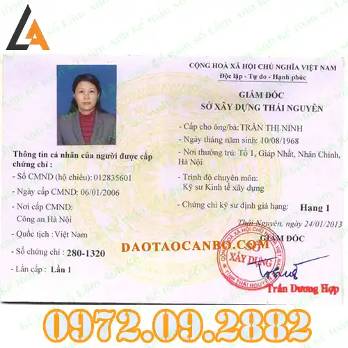 Tư Vấn Thi Chứng Chỉ Định Giá Xây Dựng Nhanh Chóng Toàn Quốc