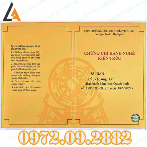 Tư Vấn Hồ Sơ Thi Chứng Chỉ Thiết Kế Nhanh Chóng Toàn Quốc