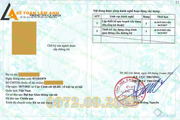 Chứng chỉ hành nghề thiết kế do ai cấp?