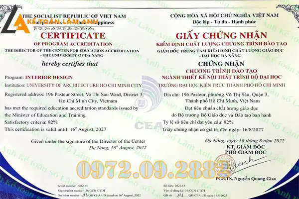 Chứng chỉ hành nghề thiết kế kết cấu công trình