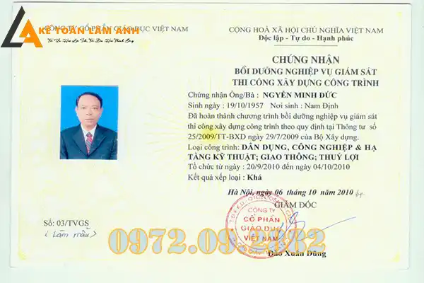 Đào Tạo Chứng Chỉ Xây Dựng Cao Bằng – Doanh Nghiệp - Cá Nhân2