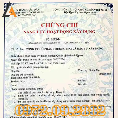 Đào Tạo Chứng Chỉ Xây Dựng Lạng Sơn – Dịch Vụ Trọn Gói Uy Tín