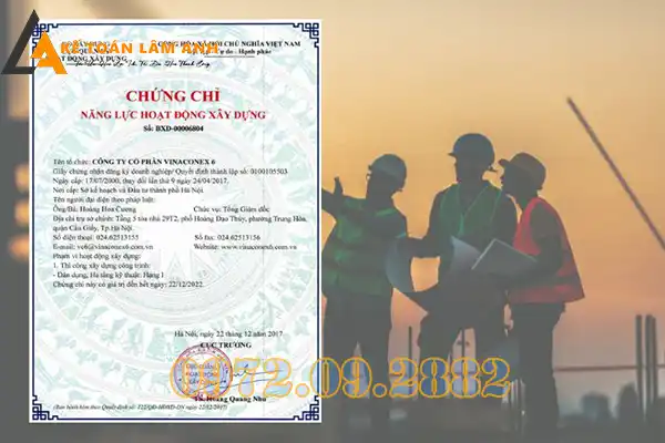 Dịch Vụ Trọn Gói Cấp Đào Tạo Chứng Chỉ Xây Dựng Ninh Bình – Hạng I, II, III1