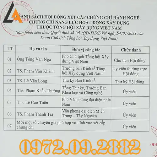 Đào Tạo Chứng Chỉ Xây Dựng Thái Nguyên – Dịch Vụ Trọn Gói Uy Tín