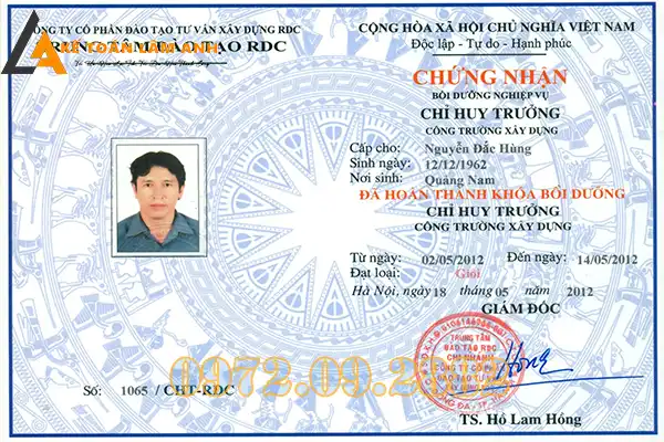 Đào Tạo Chứng Chỉ Xây Dựng Thái Nguyên – Dịch Vụ Trọn Gói Uy Tín1