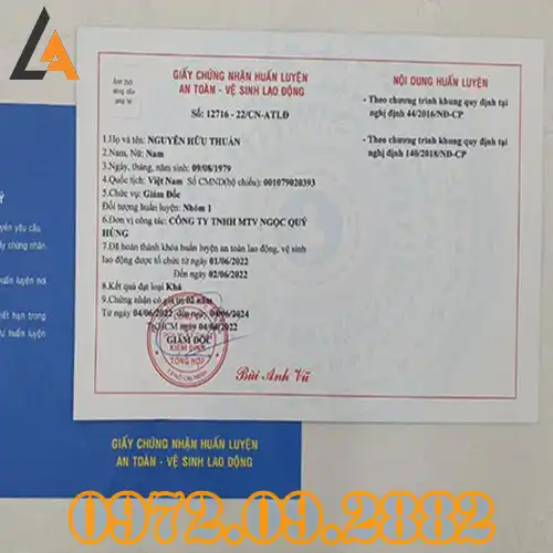 Cấp Chứng Chỉ ATLĐ Hà Nội – Dịch Vụ Trọn Gói, Nhanh, Giá Rẻ