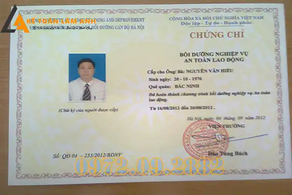 Cấp Thẻ ATLĐ Tại TP.HCM Nhóm 1, 2, 3 Mẫu Thẻ Mới Nhất