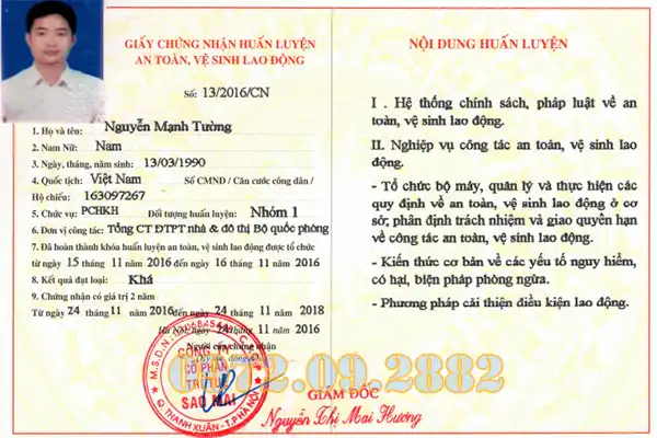 Chứng Chỉ ATLĐ Là Gì? Khi Nào Cần, Ai Cấp, Thời Hạn Bao Lâu?1