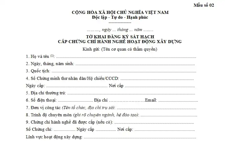 Đăng Ký Thi Chứng Chỉ Xây Dựng – Hướng Dẫn Chi Tiết1
