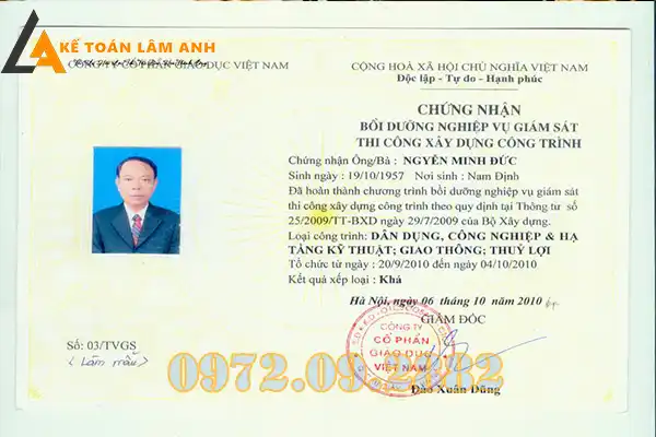 Đào Tạo Chứng Chỉ Xây Dựng Lâm Đồng | Hạng I–II–III | Tư Vấn Hồ Sơ1