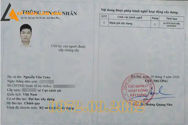 Đào Tạo Chứng Chỉ Xây Dựng Nghệ An – Hạng I, II, III2