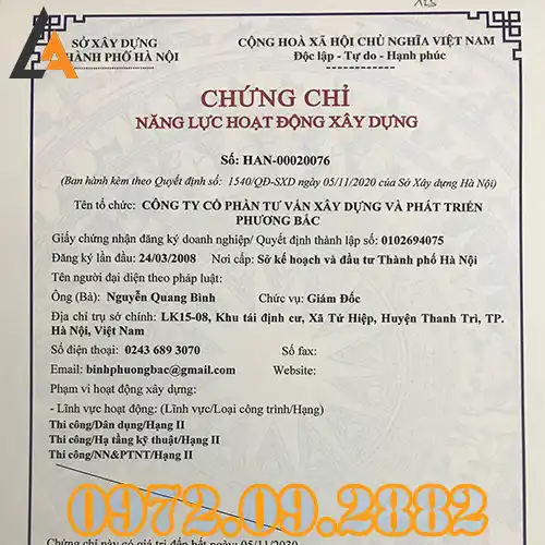 Tư Vấn, Đào Tạo Chứng Chỉ Xây Dựng Quảng Trị – Doanh Nghiệp, Cá Nhân