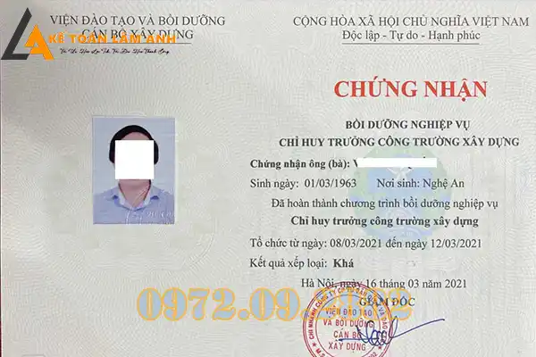 Đào Tạo Chứng Chỉ Xây Dựng Sóc Trăng – Hạng I, II, III1