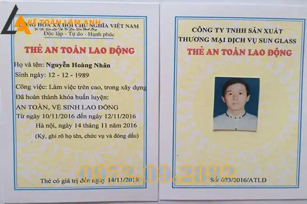 Dịch Vụ Làm Thẻ An Toàn Lao Động Toàn Quốc Nhanh Chóng, Bảo Mật
