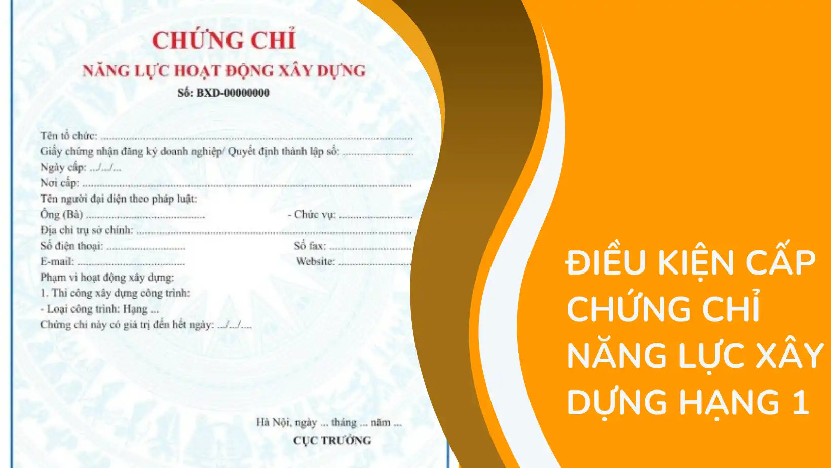 Hồ sơ cấp chứng chỉ năng lực xây dựng hạng 1