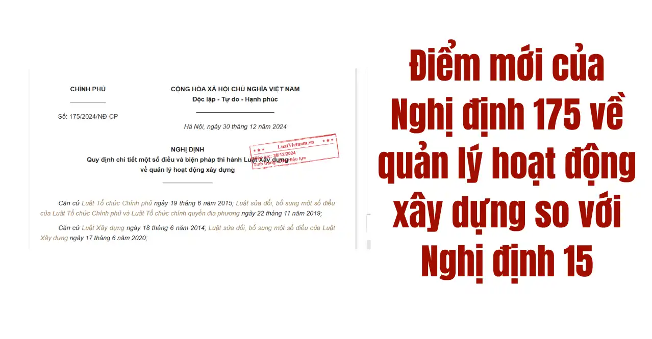 Nghị Định 175 Là Gì? Quy Định Mới Về Quản Lý Hoạt Động Xây Dựng