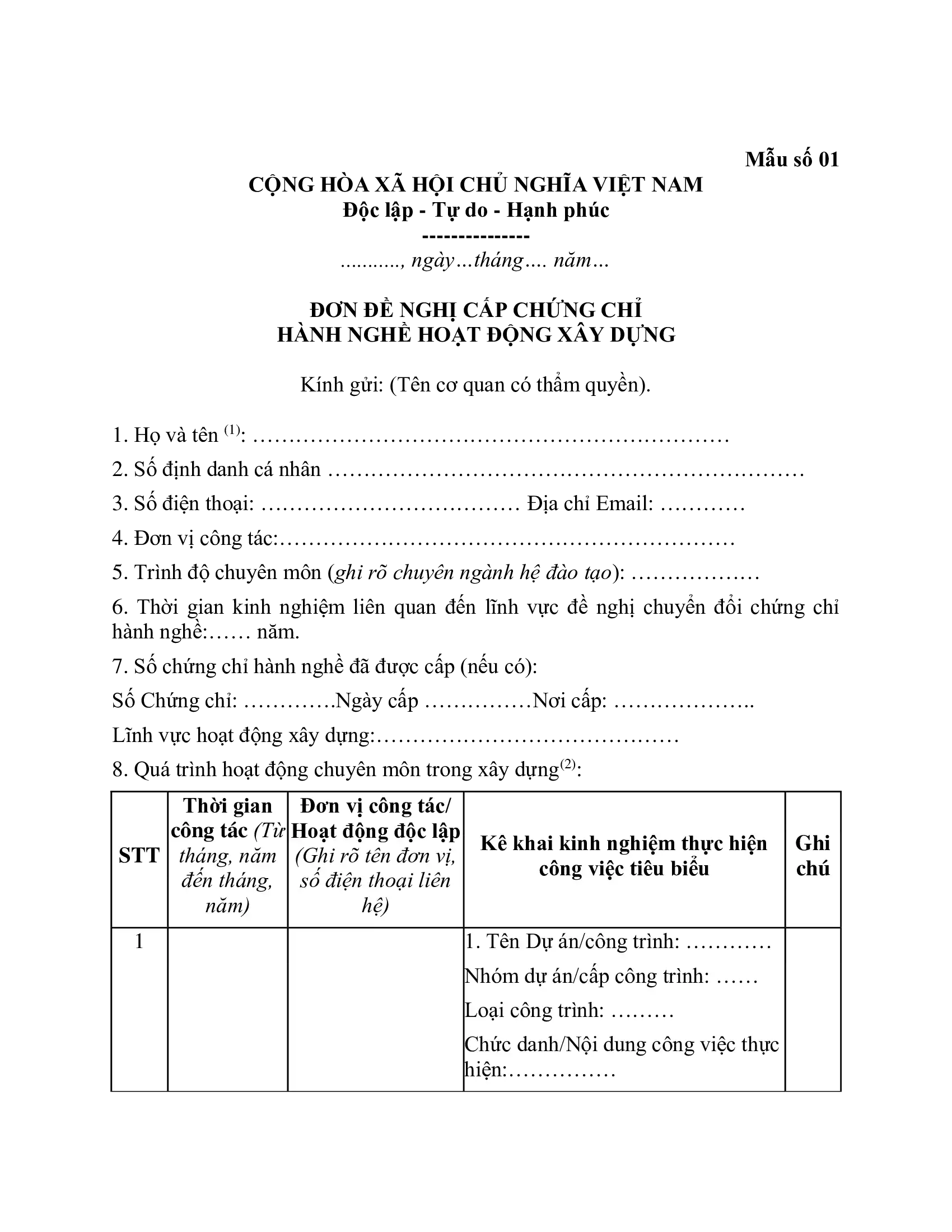 Hướng Dẫn Nộp Hồ Sơ Thi Chứng Chỉ Xây Dựng Online – Nhanh