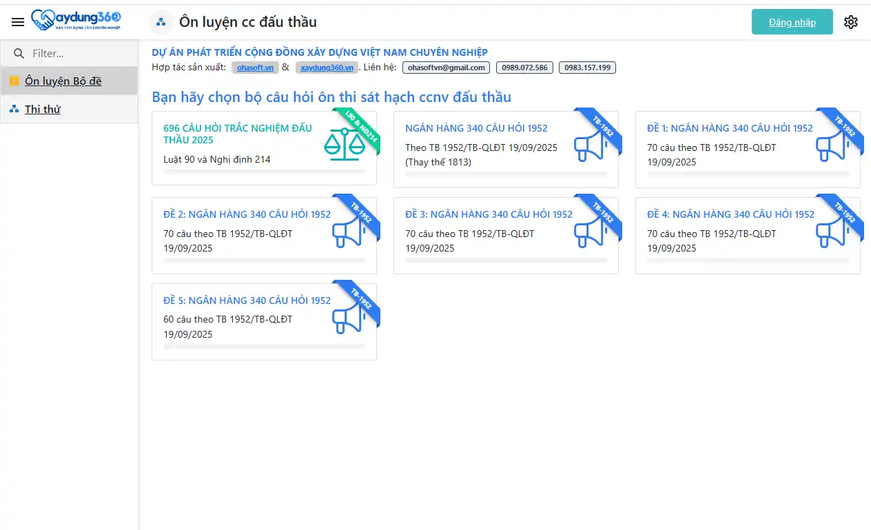 Phần mềm thi chứng chỉ hành nghề xây dựng miễn phí Phần mềm thi sát hạch chứng chỉ hành nghề xây dựng mới nhất 2025 Bộ đề thi chứng chỉ hành nghề xây dựng 2025 Mẹo thi chứng chỉ hành nghề xây dựng Thi thử chứng chỉ hành nghề xây dựng Ôn thi chứng chỉ hành nghề xây dựng Bộ câu hỏi thi chứng chỉ hành nghề xây dựng mới nhất Đáp án bộ câu hỏi sát hạch chứng chỉ hành nghề xây dựng Phần mềm thi chứng chỉ hành nghề xây dựng 2025 Download phần mềm thi chứng chỉ hành nghề xây dựng Phần mềm sát hạch chứng chỉ hành nghề xây dựng Luyện thi chứng chỉ hành nghề xây dựng 2025Phần mềm thi sát hạch chứng chỉ hành nghề xây dựng mới nhất 2025 Bộ đề thi chứng chỉ hành nghề xây dựng 2025 Mẹo thi chứng chỉ hành nghề xây dựng Thi thử chứng chỉ hành nghề xây dựng Ôn thi chứng chỉ hành nghề xây dựng Bộ câu hỏi thi chứng chỉ hành nghề xây dựng mới nhất Đáp án bộ câu hỏi sát hạch chứng chỉ hành nghề xây dựng Phần mềm thi chứng chỉ hành nghề xây dựng 2025 Download phần mềm thi chứng chỉ hành nghề xây dựng Phần mềm sát hạch chứng chỉ hành nghề xây dựng Luyện thi chứng chỉ hành nghề xây dựng 20251