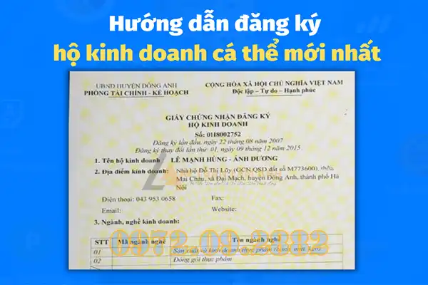 Xin giấy phép kinh doanh hộ gia đình cần giấy tờ gì?
